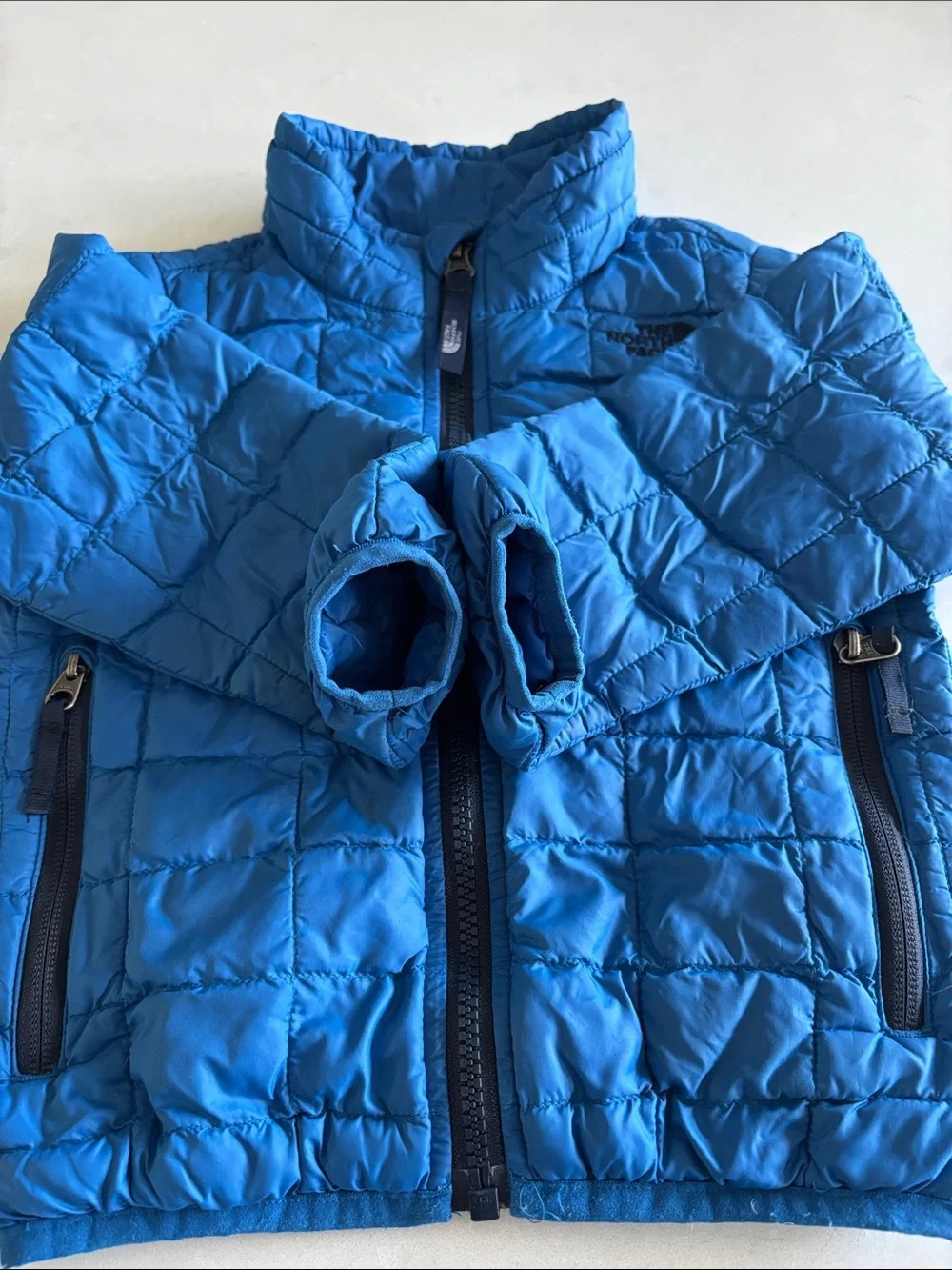 The North Face Kids Bright Blue Quilted Puffer Jacket